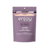 Enjoy Hemp 220 mg CBD+Mushroom Gummies For De-Stress - Full Spectrum CBD + CBG + Mushrooms + Ashwagandha