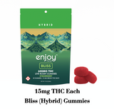 Live Rosin Bliss Delta 9 THC 600mg Gummies (Hybrid-Infused Strawberry) - 15 mg each | 40 gummies