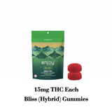 Enjoy Hemp Live Rosin 30 mg Delta 9 THC Gummies for Bliss - Hybrid-Infused Strawberry