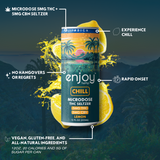 5mg THC + 5mg CBN Lemon Seltzer for Chill (Indica) | Microdose