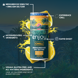 10mg THC + 5mg CBN Lemon Seltzer for Chill (Indica) | Mediumdose