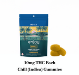 100mg Chill Live Rosin Delta 9 THC Gummies 10mg each - Indica-Infused Pineapple