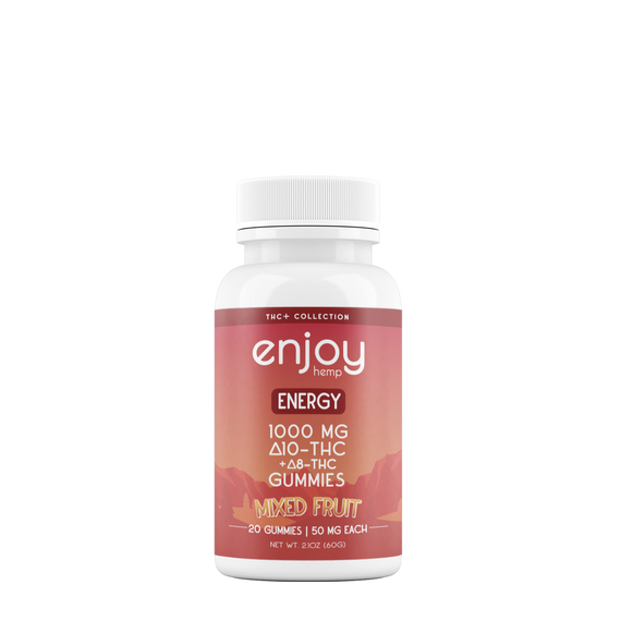 Energy Delta 10 THC + Delta 8 THC 1000 mg total - 20 gummies | 50 mg each Energy Delta 10 THC + Delta 8 THC 1000 mg total - 20 gummies | 50 mg each
