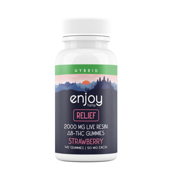Live Resin Delta 8 THC Gummies 2000 mg Total for Relief - 50 mg Each | 40 Gummies - Hybrid-Infused Strawberry Live Resin Delta 8 THC Gummies 2000 mg Total for Relief - 50 mg Each | 40 Gummies - Hybrid-Infused Strawberry