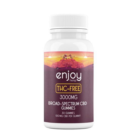 Enjoy Hemp THC-Free CBD 1500 mg Gummies - Broad-Spectrum CBD